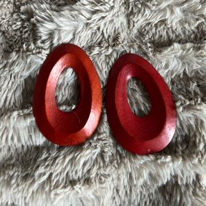 Retro Throwback Red Earrings
